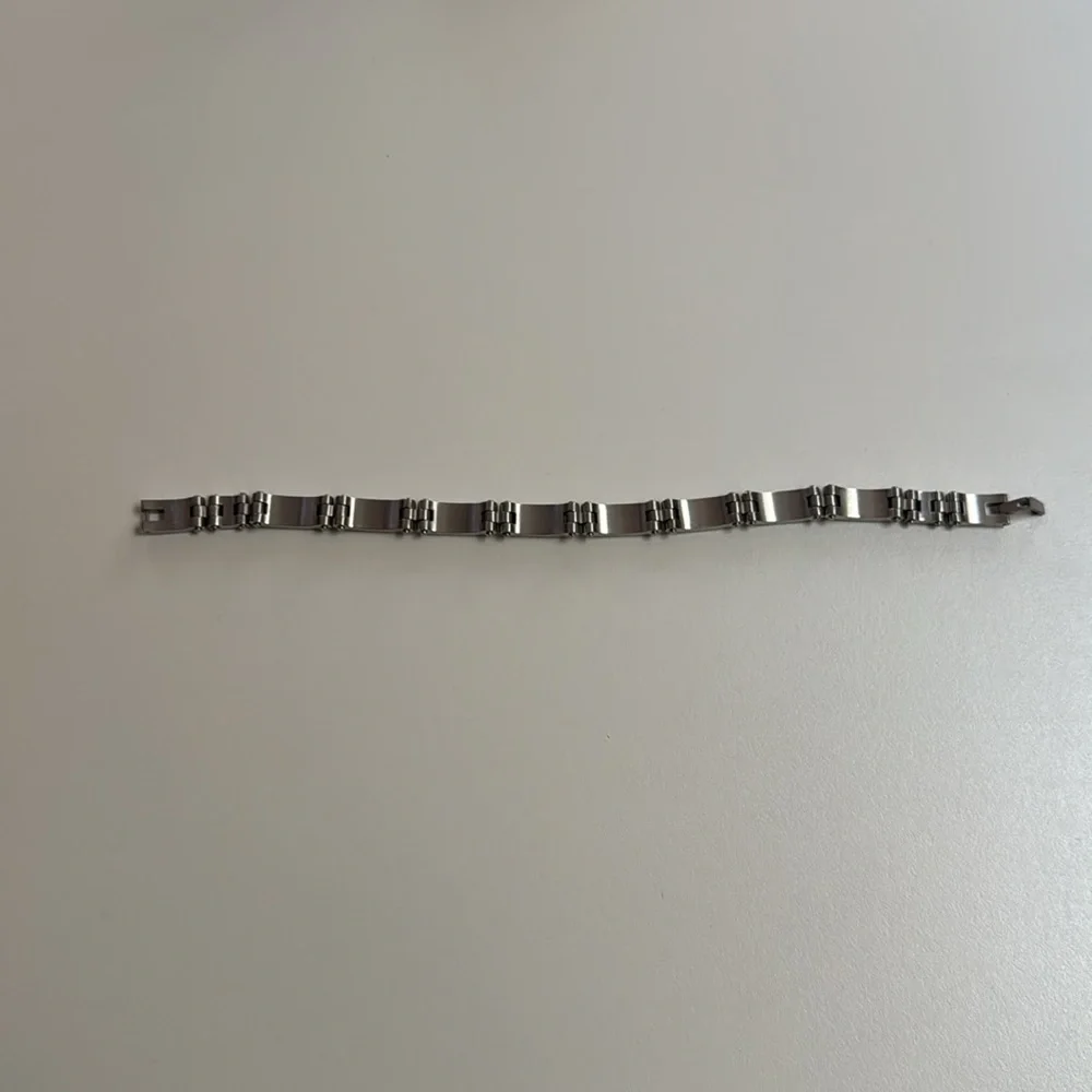 Men’s Stainless Steel / 14k Yellow Gold Link Bracelet